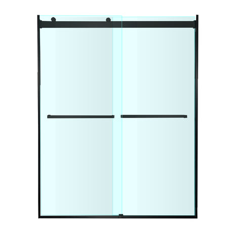 Woodbridge 2 Way Opening and Double Sliding (48"W x 76"H x 5/16") Frameless Tempered Glass Shower Door