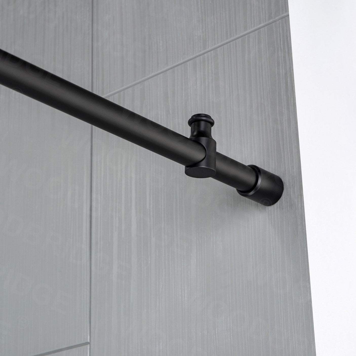 Woodbridge Frameless (60"W × 76"H) Clear Tempered Glass Shower Door - Brushed Nickel Finish