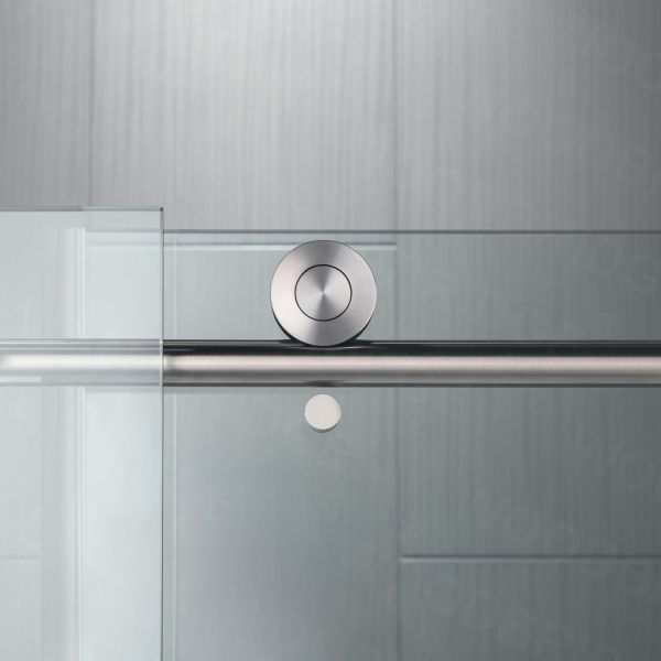 Woodbridge Frameless (72"W × 76"H) Clear Tempered Glass Shower Door