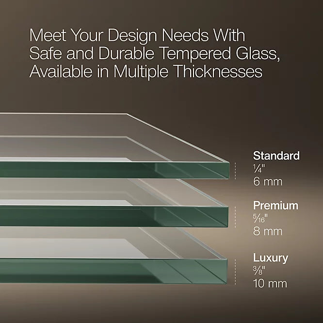 Kohler Elate® Sliding Shower door (56.3" - 59.6" W x 75.5" H) with 5/16" (8mm) thick glass in Matte Black