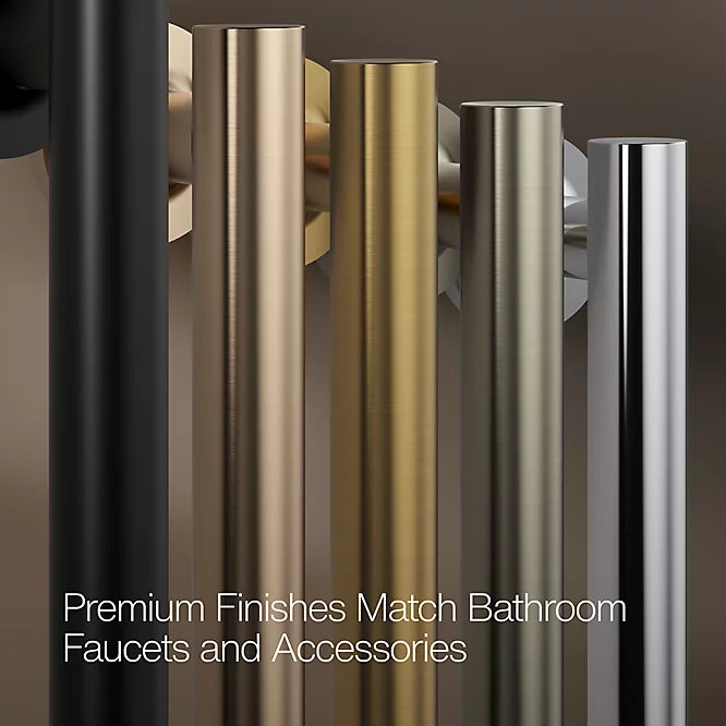 Kohler Elate® Sliding Shower door (56.3" - 59.6" W x 75.5" H) with 5/16" (8mm) thick glass in Matte Black
