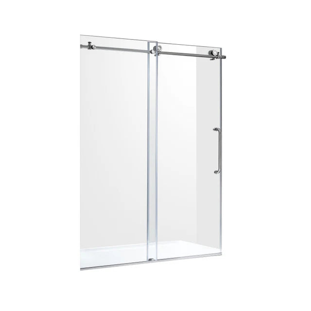 Anzzi Madam Series Frameless Sliding Shower Door (60" W x 76" H) with Handle