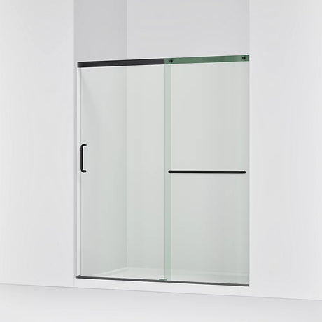 Kohler Elate® Sliding shower door (56.3" - 59.6" W x 70.5" H) with 1/4" (6mm) thick Crystal Clear glass in Matte Nickel