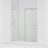 Kohler Elate® Sliding shower door (56.3" - 59.6" W x 70.5" H) with 1/4" (6mm) thick Crystal Clear glass in Matte Nickel