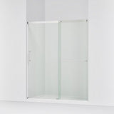 Kohler Elate® Sliding shower door (56.3" - 59.6" W x 70.5" H) with 1/4" (6mm) thick Crystal Clear glass in Matte Nickel