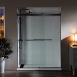 Woodbridge 2 Way Opening and Double Sliding (60"W x 76"H x 5/16") Frameless Bathtub Tempered Glass Shower Door