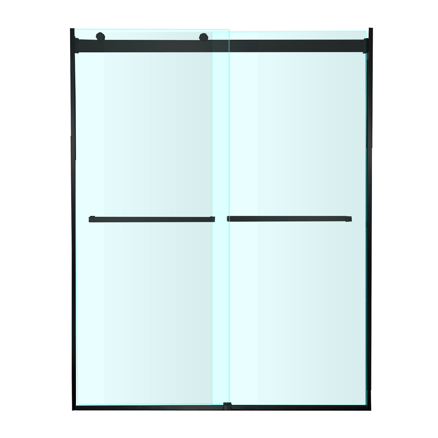 Woodbridge 2 Way Opening and Double Sliding (60"W x 76"H x 5/16") Frameless Bathtub Tempered Glass Shower Door