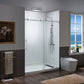 Woodbridge Frameless (60"W × 76"H) Clear Tempered Glass Shower Door with Soft Close System - Chrome Finish