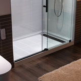 Woodbridge Frameless (60"W × 76"H) Clear Tempered Glass Shower Door with Soft Close System