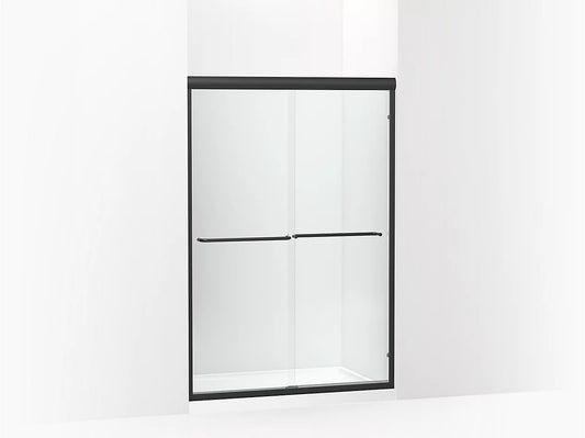 Sterling FINESSE™ Frameless sliding shower door (42.6" - 47.6" W x 69.8 H) in Matte Black