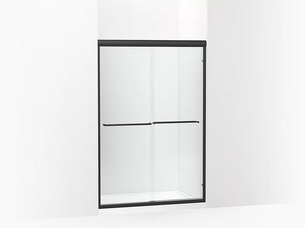Sterling FINESSE™ Frameless sliding shower door (42.6 - 47.6 W x 69.8 H) in Matte Black