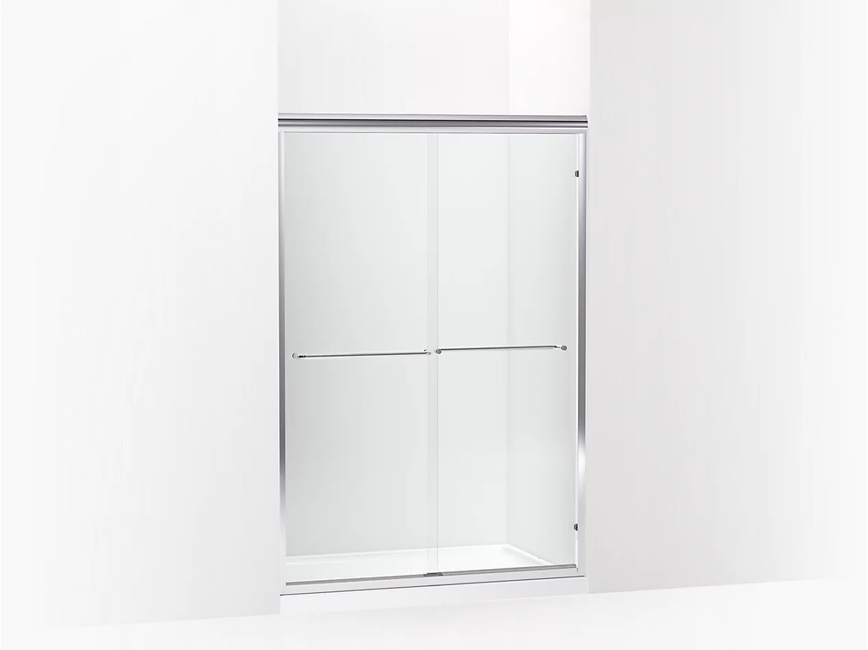 Sterling FINESSE™ Frameless sliding shower door (42.6" - 47.6" W x 69.8" H) in Silver