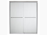 Sterling FINESSE™ Frameless sliding shower door  (54.6"-59.6" W x 69.8" H) in Nickel