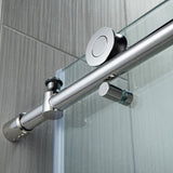 Woodbridge Frameless (60"W × 76"H) Clear Tempered Glass Shower Door with Soft Close System - Chrome Finish