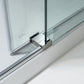 Woodbridge Frameless (72"W × 76"H) Clear Tempered Glass Shower Door - Chrome Finish