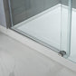 Woodbridge Frameless (60"W × 62"H) Clear Tempered Glass Shower Door - Chrome Finish