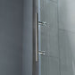 Woodbridge Frameless (60"W × 62"H) Clear Tempered Glass Shower Door - Chrome Finish