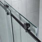 Woodbridge Frameless (60"W × 62"H) Clear Tempered Glass Shower Door - Matte Black Finish