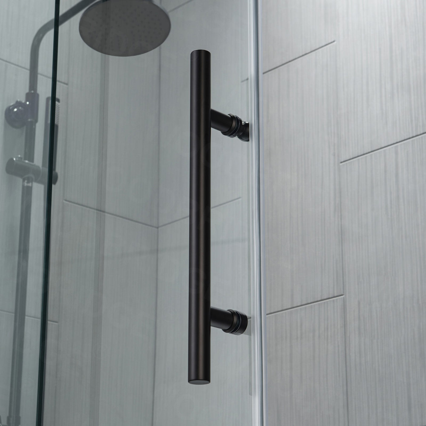 Woodbridge Frameless (44-48"W × 76"H) Clear Tempered Glass Shower Door