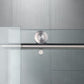 Woodbridge Frameless (60"W × 62"H) Clear Tempered Glass Shower Door - Brushed Nickel Finish