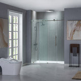 Woodbridge Frameless (44-48"W × 76"H) Clear Tempered Glass Shower Door