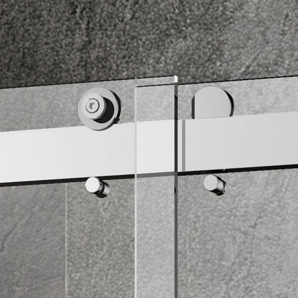 Woodbridge 2 Way Opening and Double Sliding (60"W x 76"H x 3/8"in) Frameless Bathtub Tempered Glass Shower Door