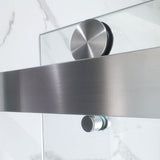 Woodbridge 2 Way Opening and Double Sliding (60"W x 62"H x 3/8"in) Frameless Bathtub Tempered Glass Shower Door