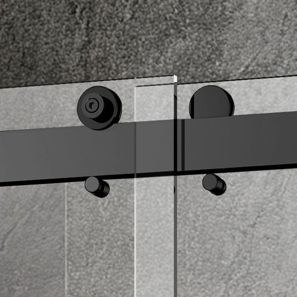 Woodbridge 2 Way Opening and Double Sliding (60"W x 76"H x 3/8"in) Frameless Bathtub Tempered Glass Shower Door