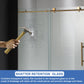 Woodbridge Frameless (60"W × 62"H) Clear Tempered Glass Shower Door - Brushed Gold Finish