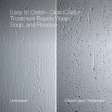 Kohler Elate® Sliding shower door (56.3" - 59.6" W x 70.5" H) with 1/4" (6mm) thick Crystal Clear glass in Matte Nickel