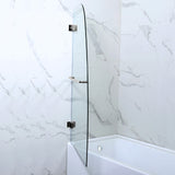 Woodbridge Frameless Hinged Bathtub 5/16 Tempered Panel (34"W x 58"H) Glass Shower Door