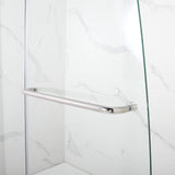 Woodbridge Frameless Hinged Bathtub 5/16 Tempered Panel (34"W x 58"H) Glass Shower Door