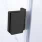 Woodbridge Frameless Hinged Bathtub 5/16 Tempered Panel (34"W x 58"H) Glass Shower Door - Matte Black Finish