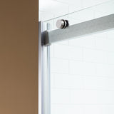 Woodbridge 2 Way Opening and Double Sliding (60"W x 62"H x 3/8"in) Frameless Bathtub Tempered Glass Shower Door