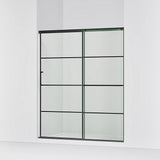 Kohler Elate® Sliding Shower door (56.3" - 59.6" W x 75.5" H) with 5/16" (8mm) thick glass in Matte Black