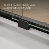 Kohler Elate® Sliding Shower door (56.3" - 59.6" W x 75.5" H) with 5/16" (8mm) thick glass in Matte Black