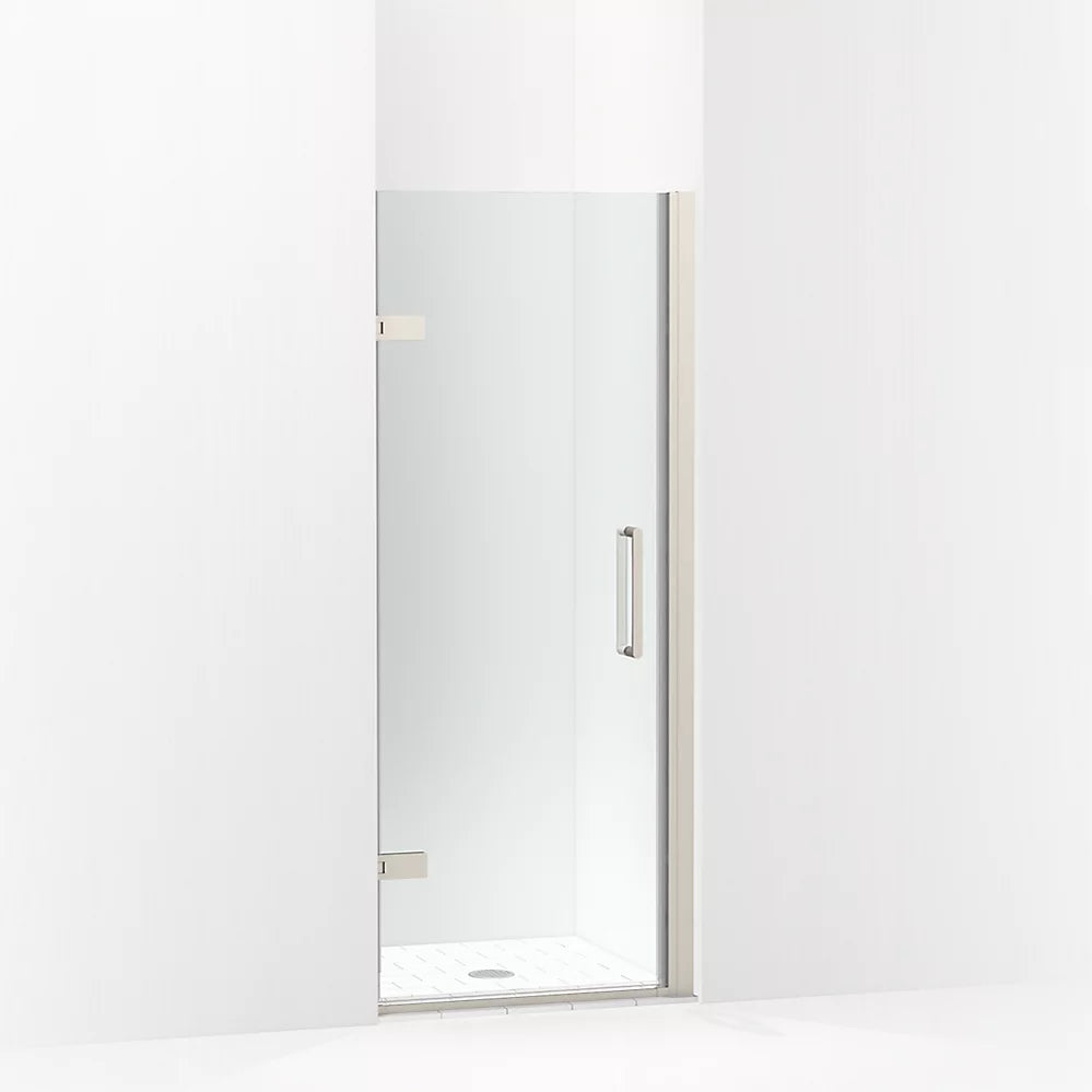 Kohler Composed™ Frameless Pivot Shower door (27.6" - 28.4" W x 71.6" H) with 3/8" (10mm) thick Crystal Clear Glass