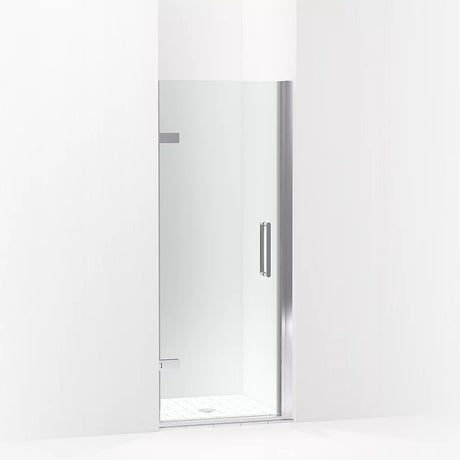 Kohler Composed™ Frameless Pivot Shower door (27.6" - 28.4" W x 71.6" H) with 3/8" (10mm) thick Crystal Clear Glass