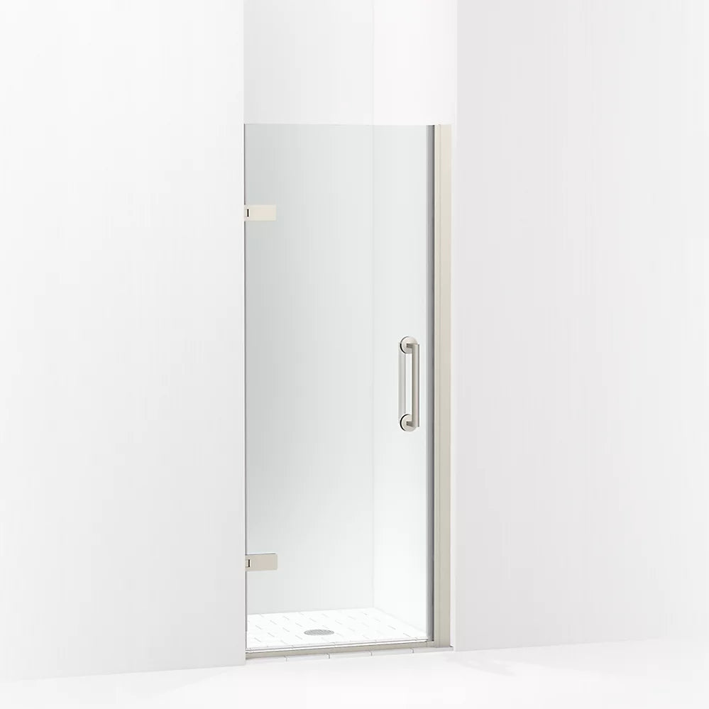 Kohler Components™ Frameless Pivot shower door (27.6" - 28.4" W x 71.6" H ) with 3/8" (10mm) thick Crystal Clear glass