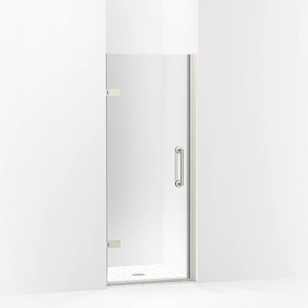 Kohler Components™ Frameless Pivot Shower door (29.6" - 30.4" W x 71.6" H) with 3/8" (10mm) thick Crystal Clear glass