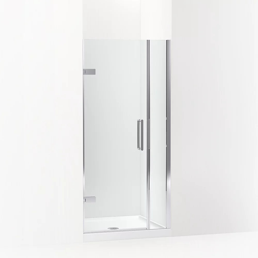 Kohler Composed™ Frameless Pivot Shower door (33.6" - 34.4" W x 71.6" H) with 3/8" (10mm) thick Crystal Clear glass