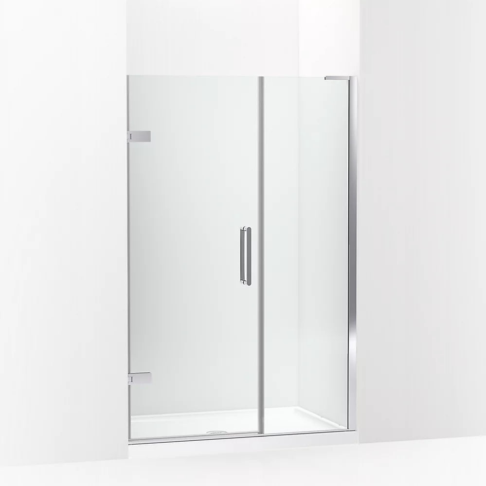 Kohler Composed™ Frameless Pivot Shower door (45.3" - 46" W x 71.8" H) with 3/8" (10mm) thick Crystal Clear glass