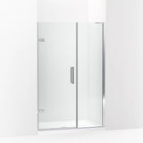 Kohler Composed™ Frameless Pivot Shower door (45.3" - 46" W x 71.8" H) with 3/8" (10mm) thick Crystal Clear glass