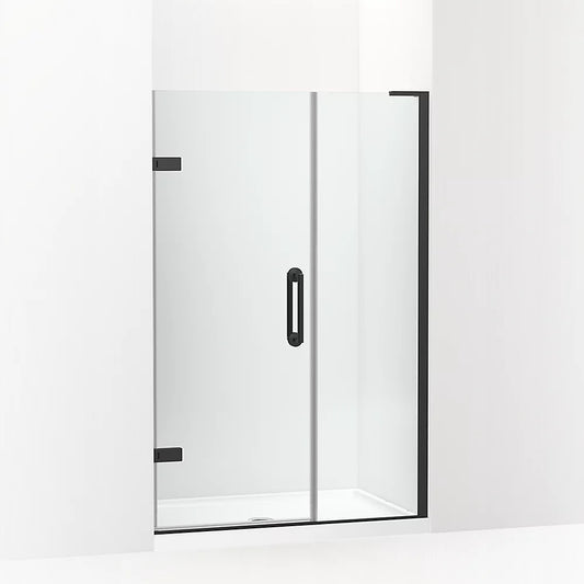 Kohler Components™ (46"-46.8" W x 71.8" H) Pivot Shower Door with 3/8" (10mm) thick glass in Matte Black