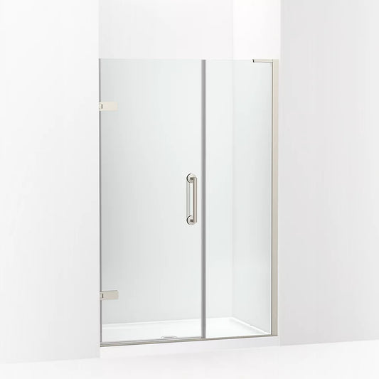 Kohler Components™ (46"-46.8" W x 71.8" H) Pivot Shower Door with 3/8" (10mm) thick glass in Anodized Brushed Nickel