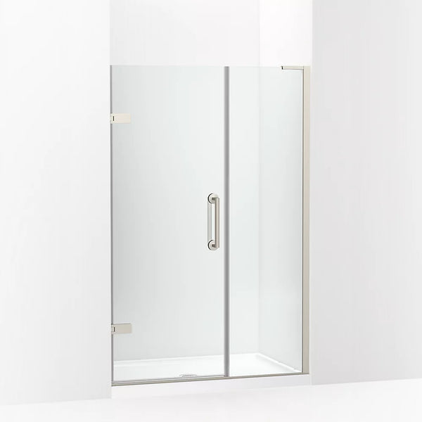 Kohler Components™ (46-46.8 W x 71.8 H) Pivot Shower Door with 3/8 (10mm) thick glass in Anodized Brushed Nickel