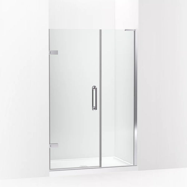 Kohler Components™ (46-46.8 W x 71.8 H) Pivot Shower Door with 3/8 (10mm) thick glass in Bright Polished Silver