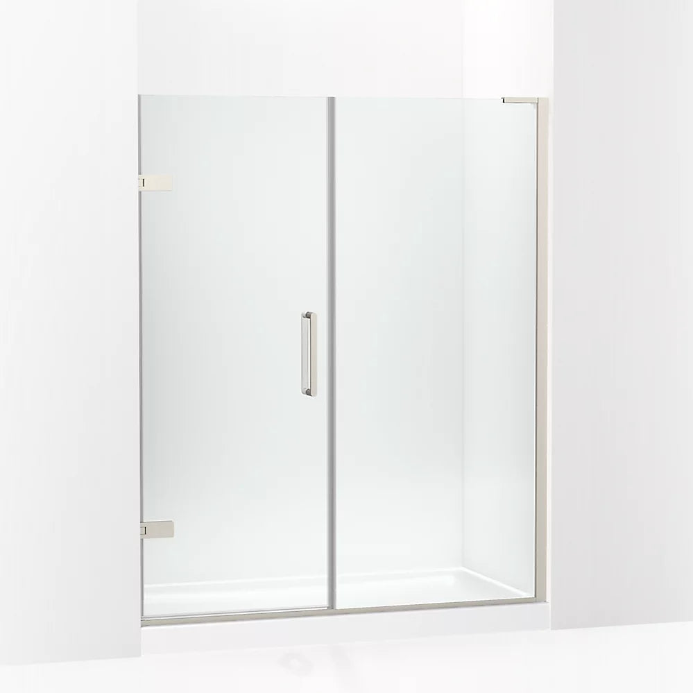 Kohler Composed™ Pivot Shower door (57.3" - 58" W x 71.8" H) with 3/8" (10mm) thick Crystal Clear glass