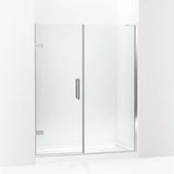 Kohler Composed™ Pivot Shower door (57.3" - 58" W x 71.8" H) with 3/8" (10mm) thick Crystal Clear glass