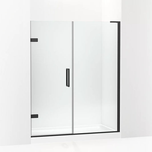 Kohler Composed™ (58" - 58.8" W x 71.8" H) Pivot Shower Door with 3/8" (10mm) thick Crystal Clear glass in Matte Black